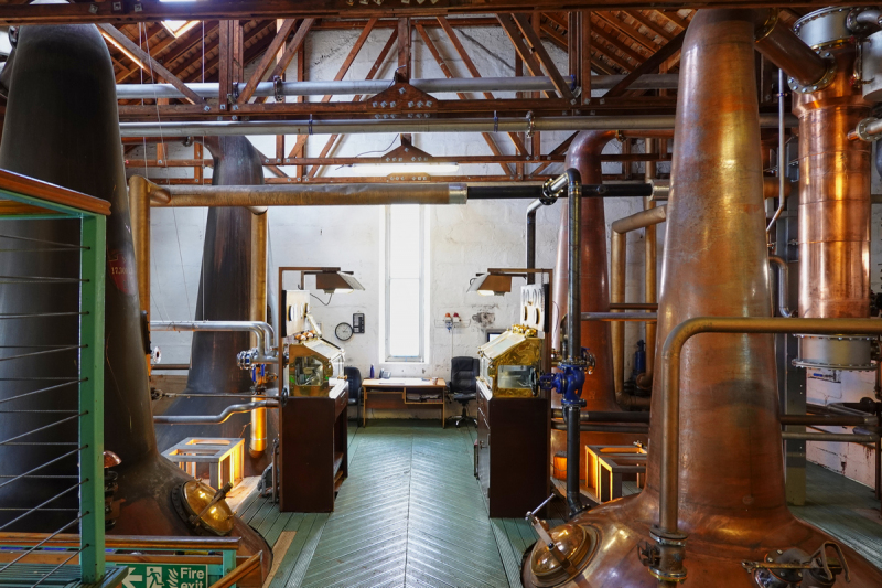 Bruichladdich wash stills and spirit stills