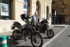 Starting to ride back home from Pamplona