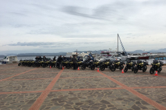 Break during onroad tour