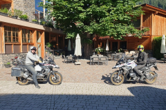 Early morning  mood on a motorcycle