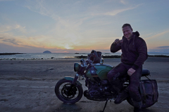Whisky Sunset at  Ardmillan Beach
